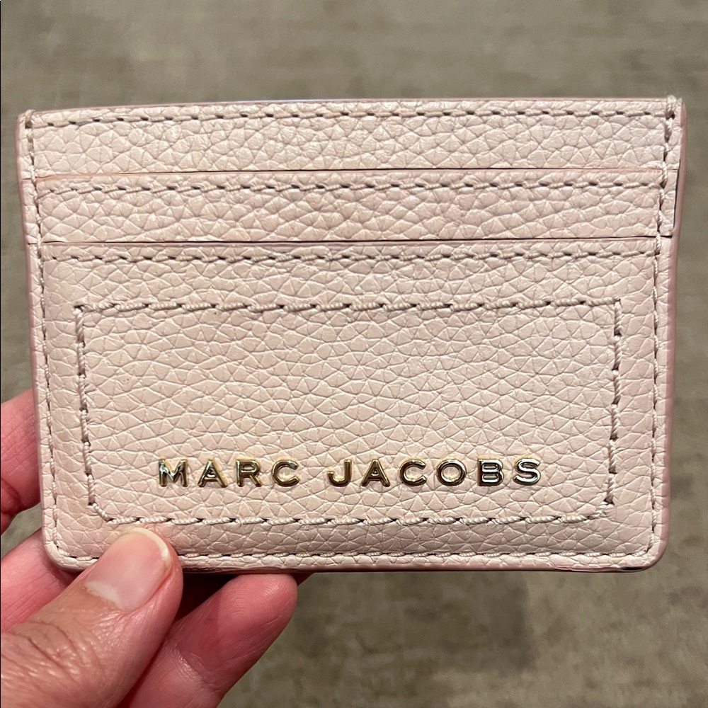 Marc Jacobs Light Pink Leather Card Holder